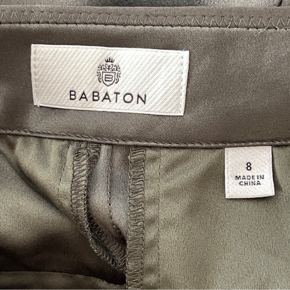 Babaton (Aritzia) Satin Cargo Pants in Olive Green – Size 8 - Picture 10 of 12
